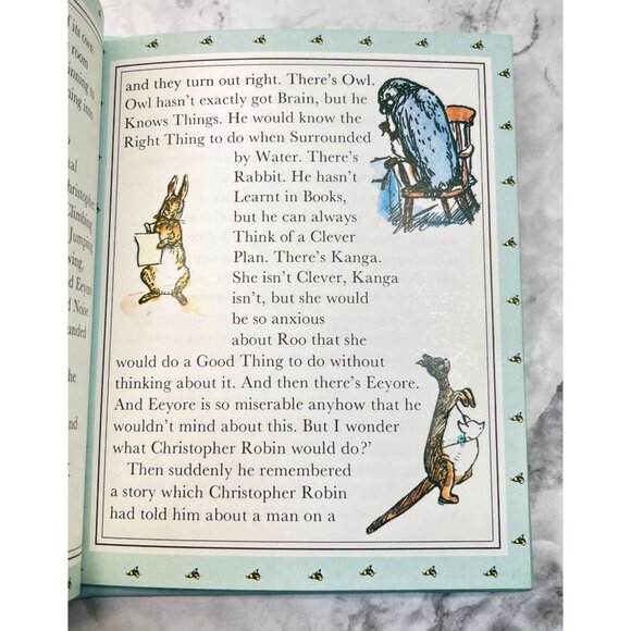 Piglet is Entirely Surrounded Water A A Milne Winnie the Pooh Childrens 1990 - Picture 4 of 6